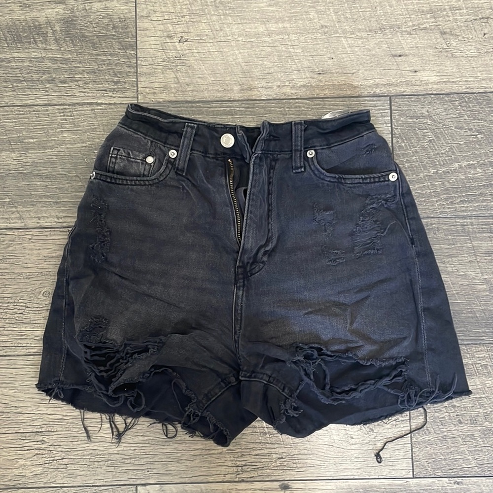 HM Jean Shorts In Black